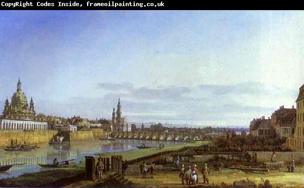 Bernardo Bellotto Dresden from the Right Bank of the Elbe above the Augustus Bridge